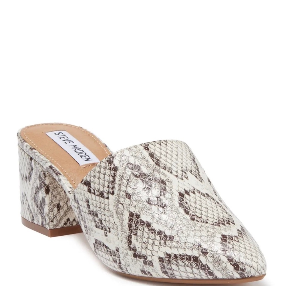 Steve Madden Snakeskin Mule